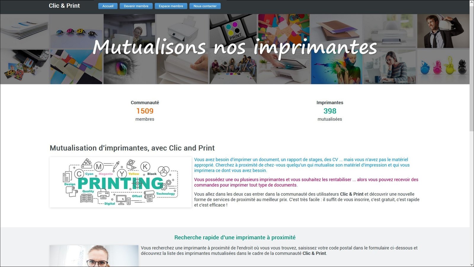 Site vitrine cr�� avec l'offre Rapido Web pour association