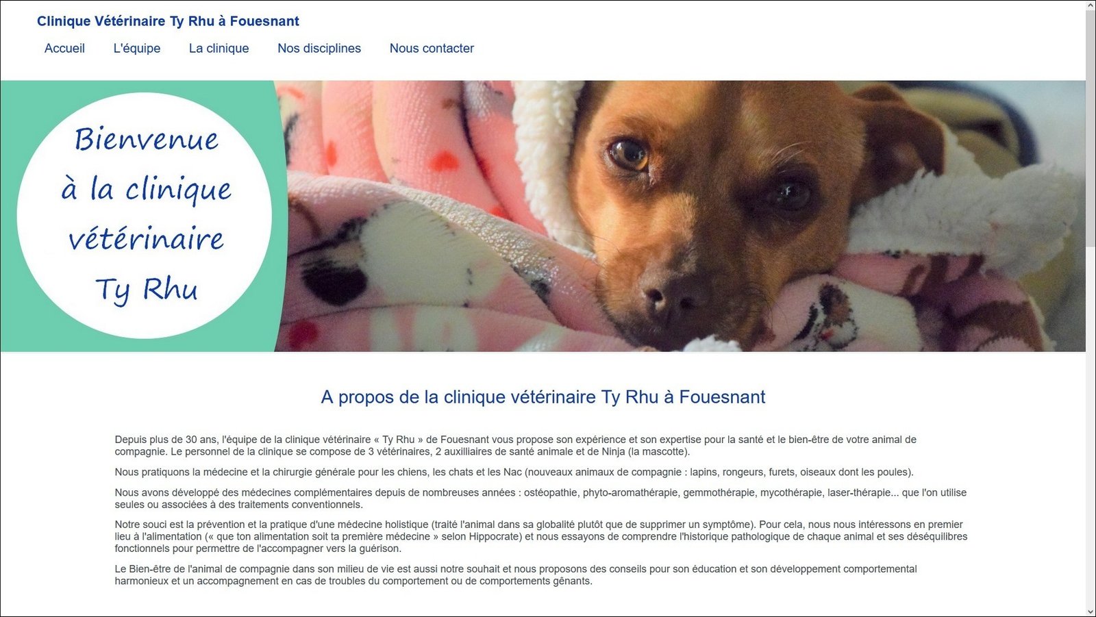 Site vitrine cr�� avec l'offre Rapido Web pour profession lib�rale